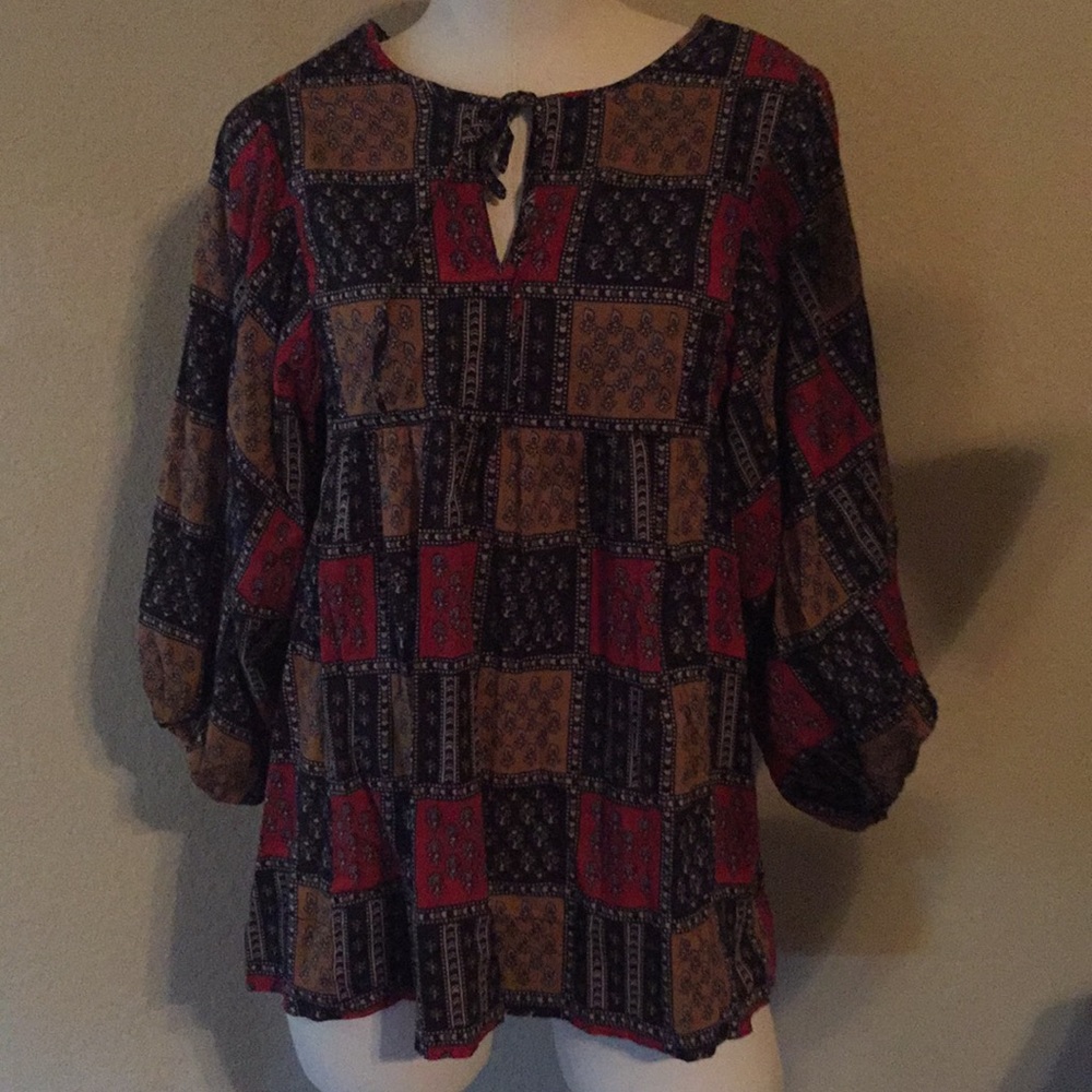 🚫 SOLD 🚫 Anthropologie patterned blouse
